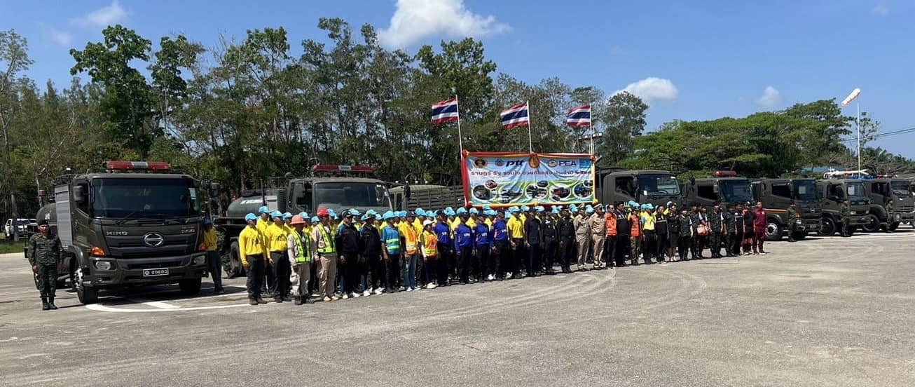 เทศบาลตำบลวังไผ่ สนับสนุนเจ้าหน้าที่และยานพาหนะร่วมเป็นเกียรติ ในพิธีเปิดโครงการ "ราษฎร์ รัฐ ร่วมใจ ช่วยภัยแล้ง" ประจำปี ๒๕๖๘