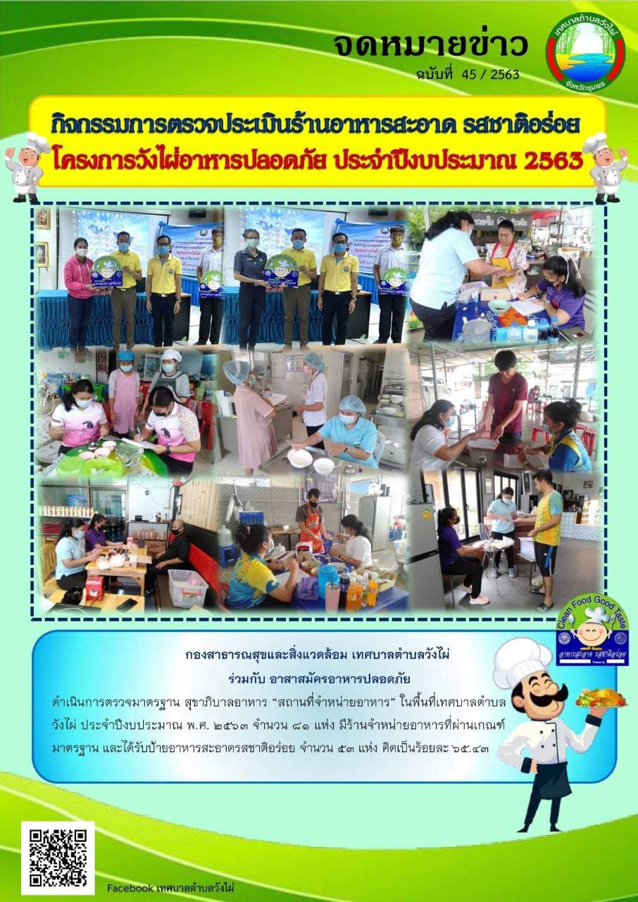 โครงการวังไผ่อาหารปลอดภัย ประจำปีงบประมาณ พ.ศ. 2562